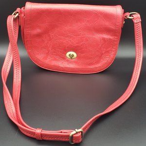 Cute Red Leather Crossbody